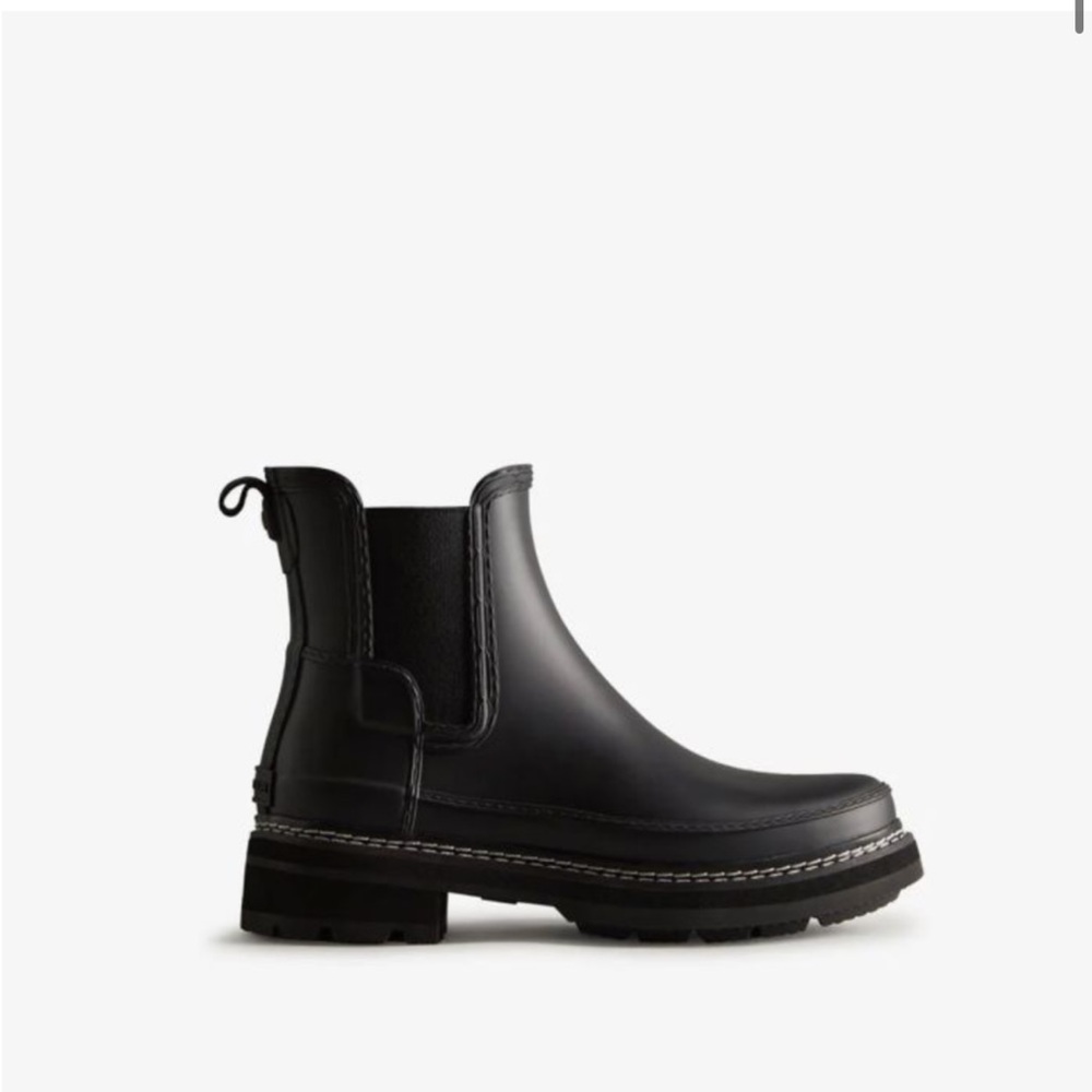 Hunter Women Refined Chelsea Stitch Detail Wellington Boot Size 8 worn once!